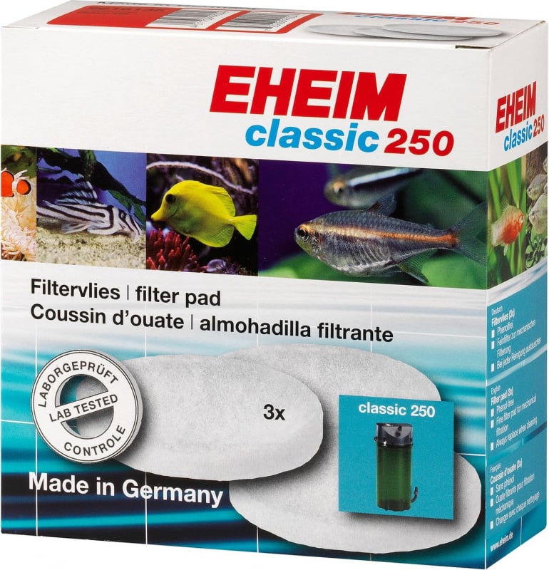 Coussins de ouate filtrante x3 pour filtre d'aquarium Eheim Classic 2213