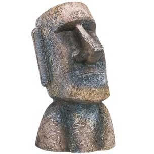 Aquariendekoration Kopf des Moai