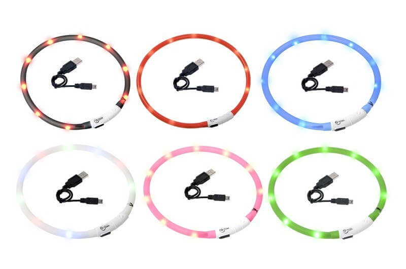 Leuchthalsband LED - Visio Light - verschiedene Farben