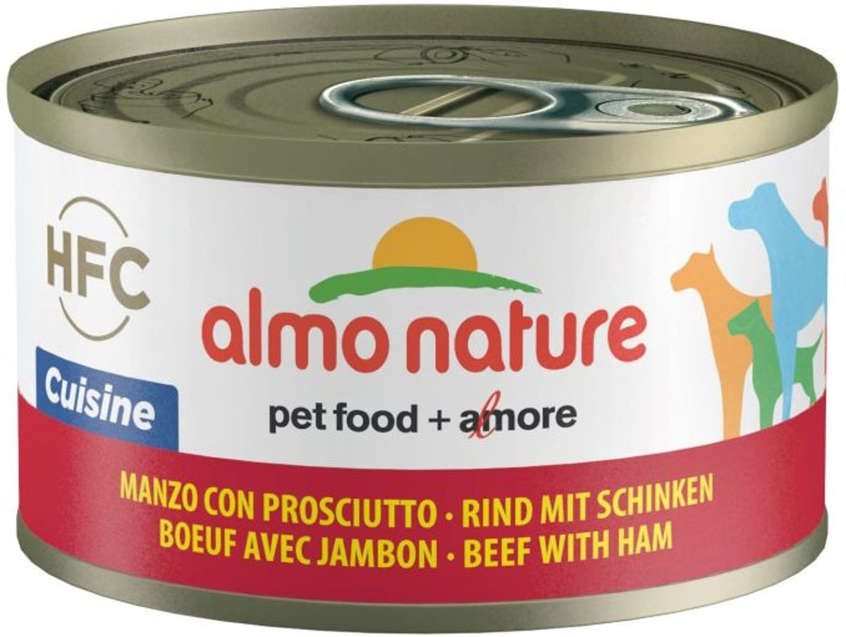Natvoer ALMO NATURE HFK 95g voor volwassen honden - 5 smaken naar keuze