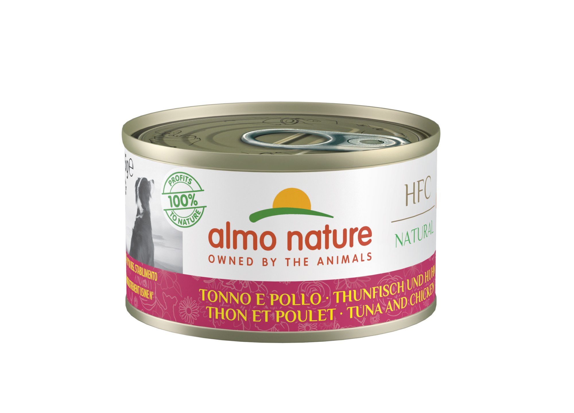 Patè ALMO NATURE HFC 95g per cani adulti - 5 gusti a scelta