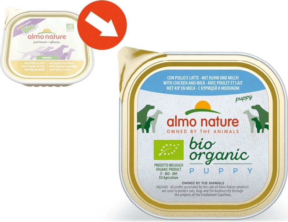 ALMO NATURE Bio Organic Puppy Pollo y leche para cachorros