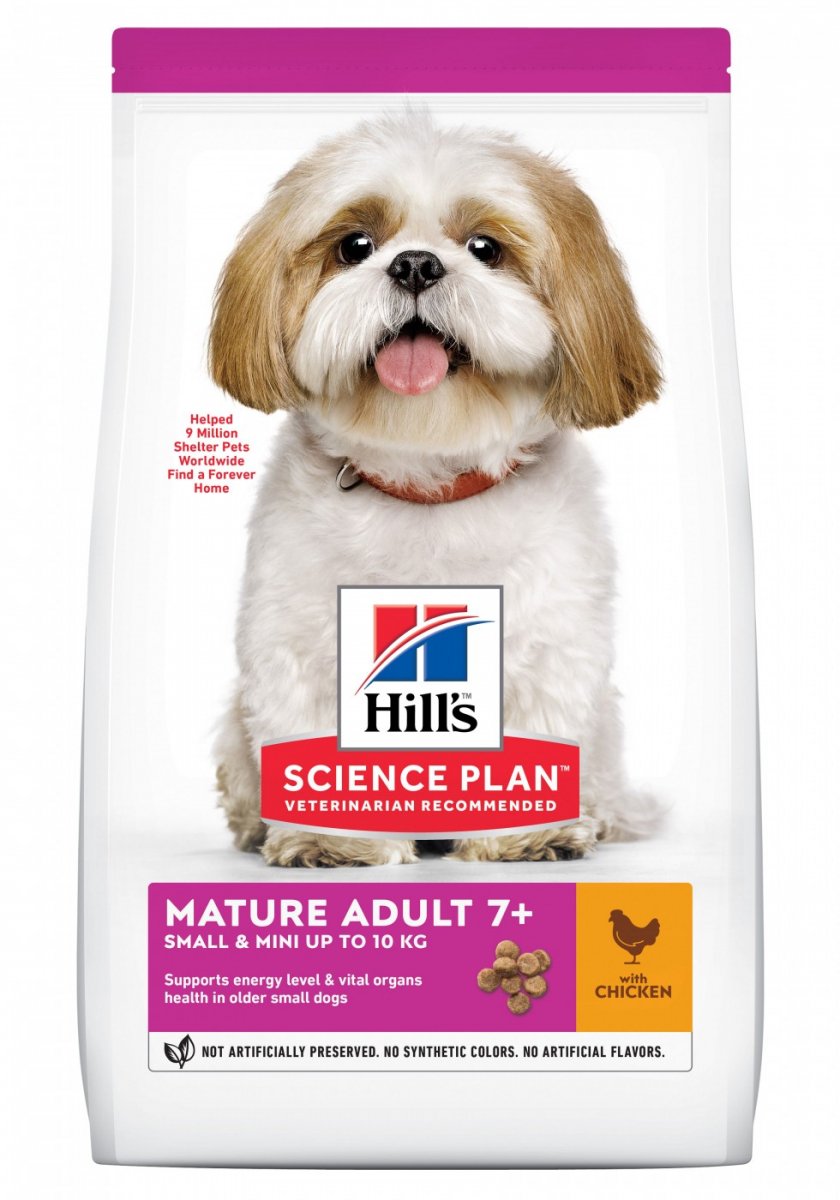Hill's Science Plan Canine Mature Adult 7+ Small & Mini croquettes pour chien senior de petite taille au poulet
