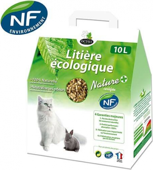 Litière Chat Rongeur Naturelle OCTAVE Certifiée NF