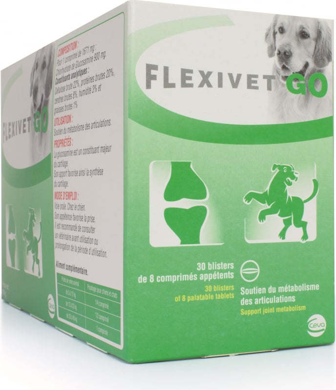 CEVA Flexivet - Complément alimentaire pour les articulations du chien et du chat
