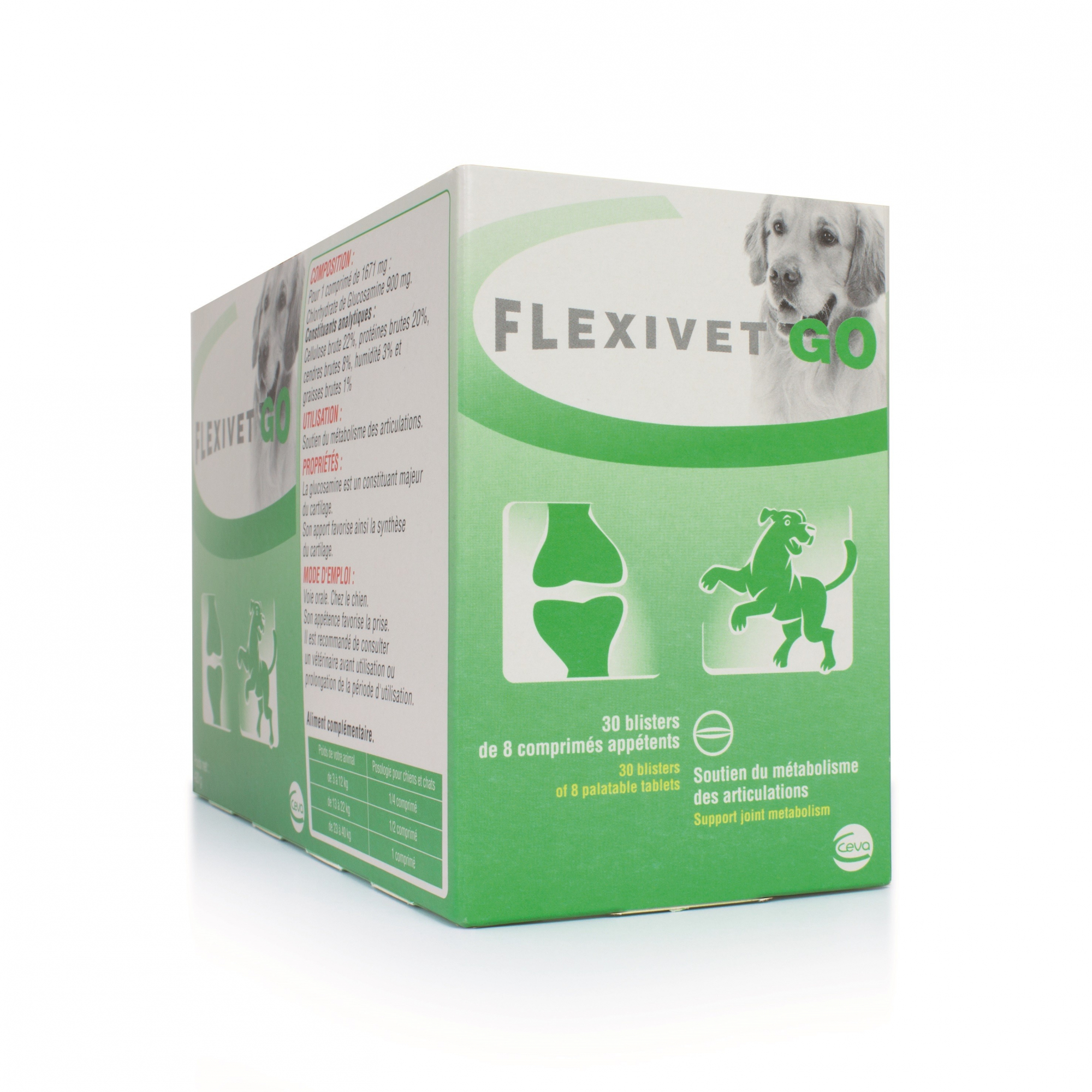CEVA Flexivet -Nahrungsergänzungsmittel zum Schutz der Hunde- und Katzengelenke