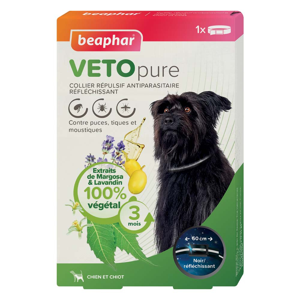 Collar insecticida reflectant para perro - Vetonature