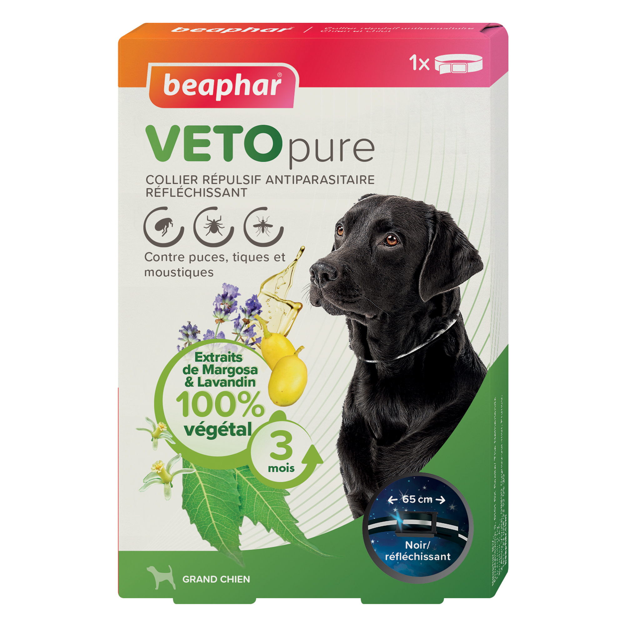 Collar insecticida reflectant para perro - Vetonature