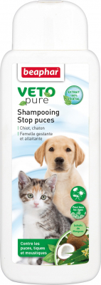 Shampoo - Floh Stopp - für Hunde und Katzen - Vetopure 250ml