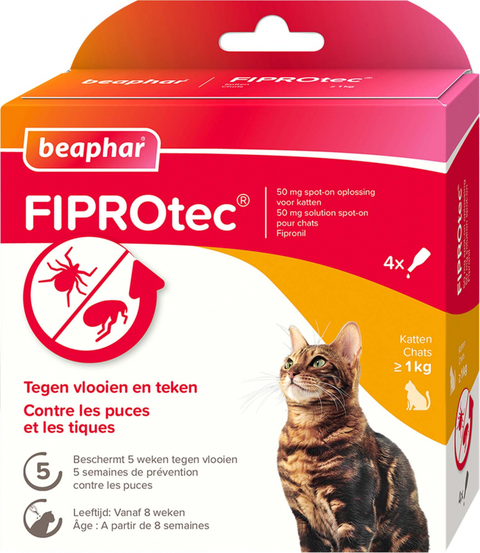 FIPROtec Spot-on oplossing voor katten met fipronil