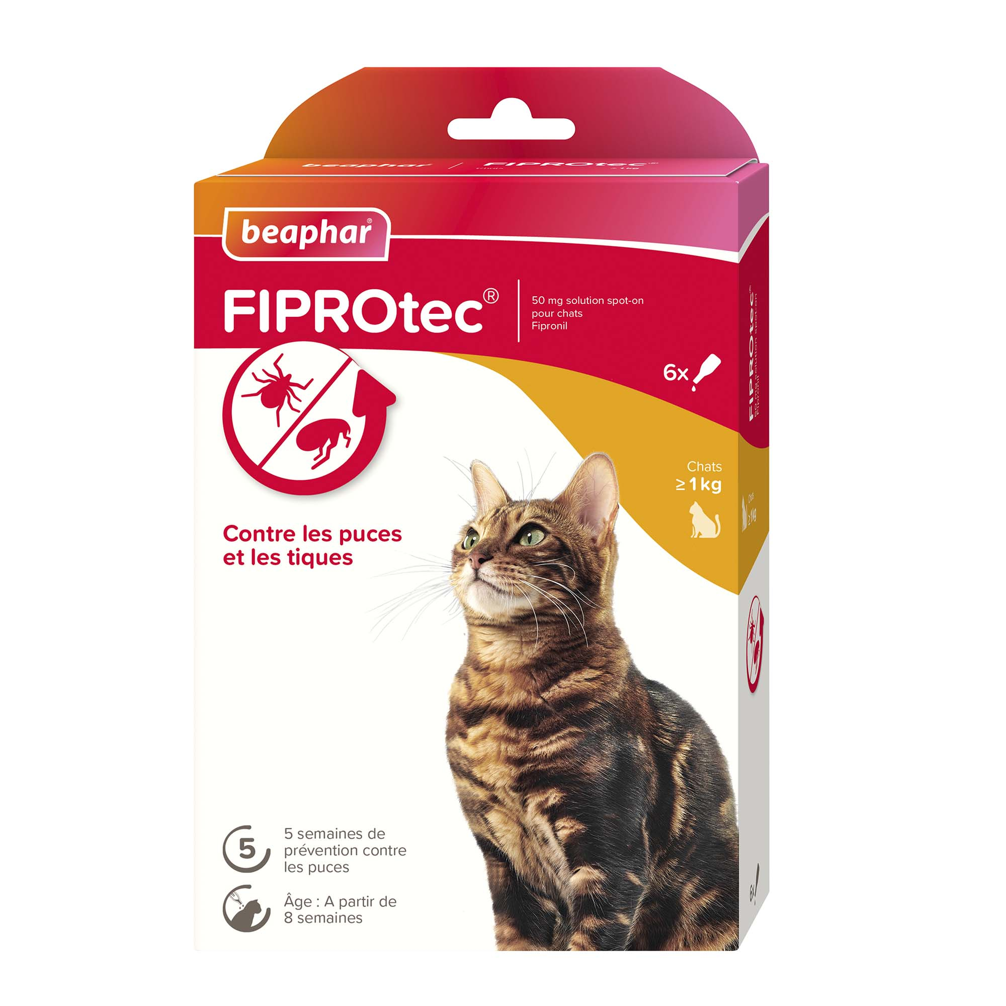 FIPROtec Solution spot-on pour chat au Fipronil
