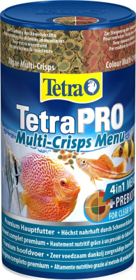 Tetra PRO Multi-Crisps Menu Mélange de 4 repas premiums pour poissons d'aquarium