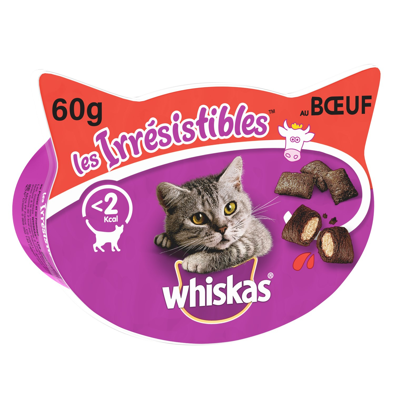 Knuspertaschen mit Rind 50g - Leckerlis für Katzen