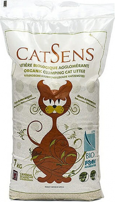 Areia vegetal orgânica certificada CATSENS 7kg