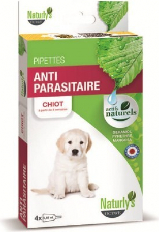 NATURLY'S Pipettes antiparasitaires insecticides du chiot au très grand chien