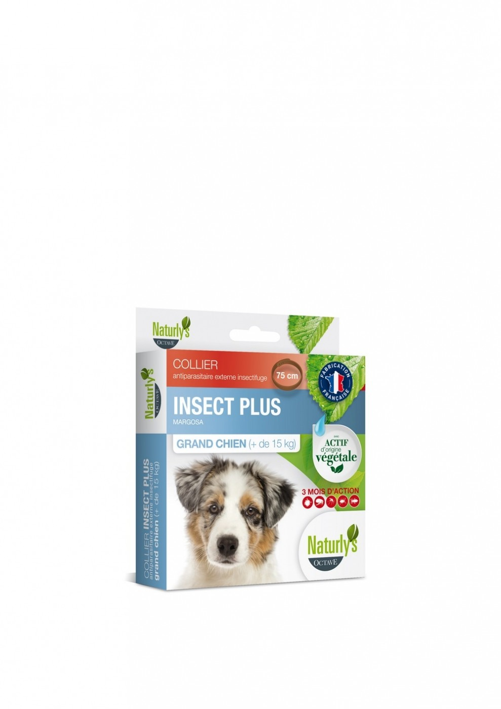 Collier INSECT'PLUS Antiparasitaire insectifuge pour grand chien