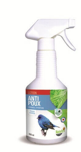 Spray antipiojos natural para pájaros