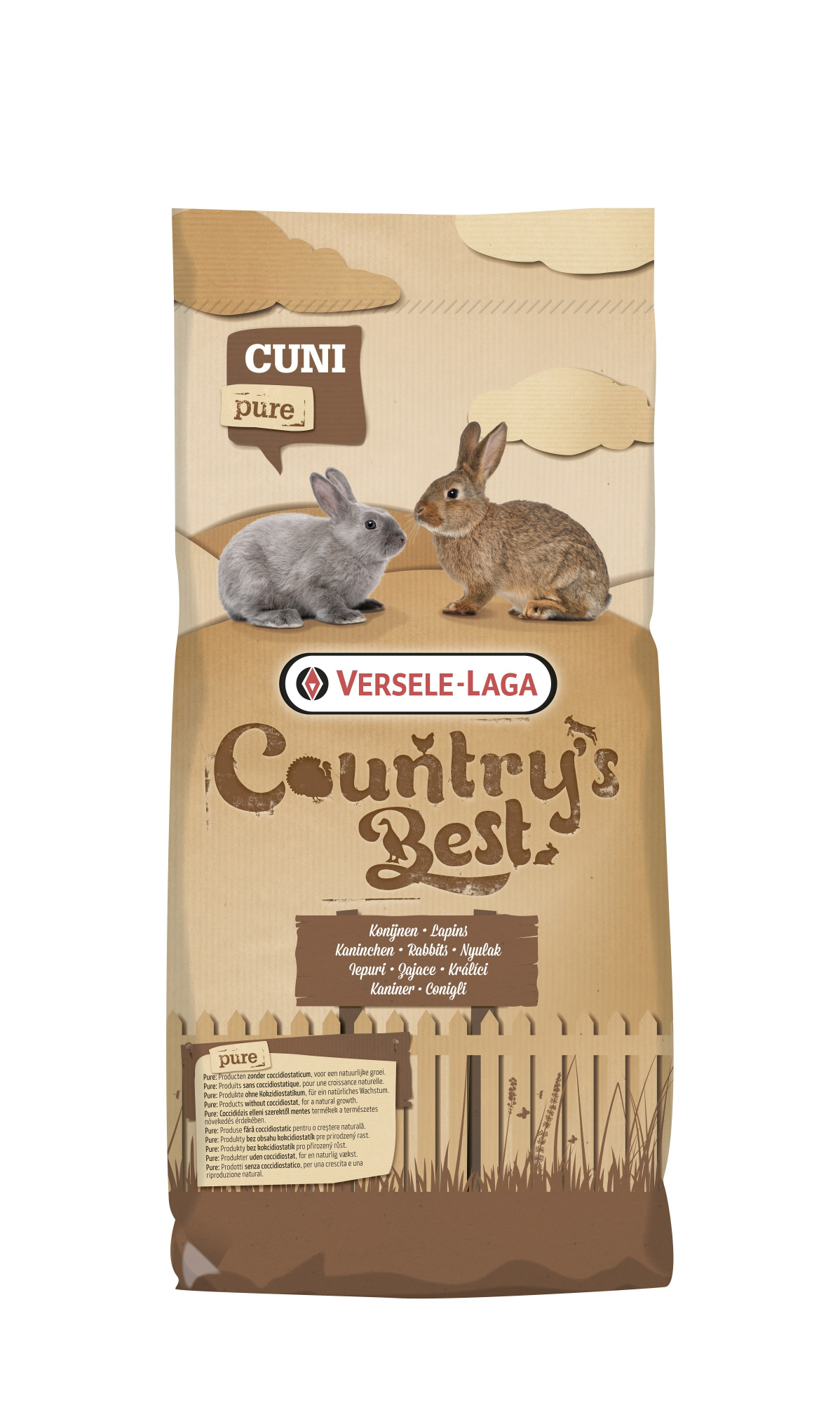 Cuni Fit Pure Country's Best Granulados ricos em fibras para coelhos