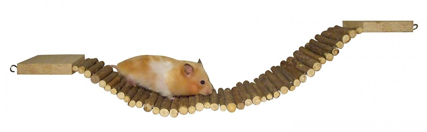 Houten brug voor hamsters