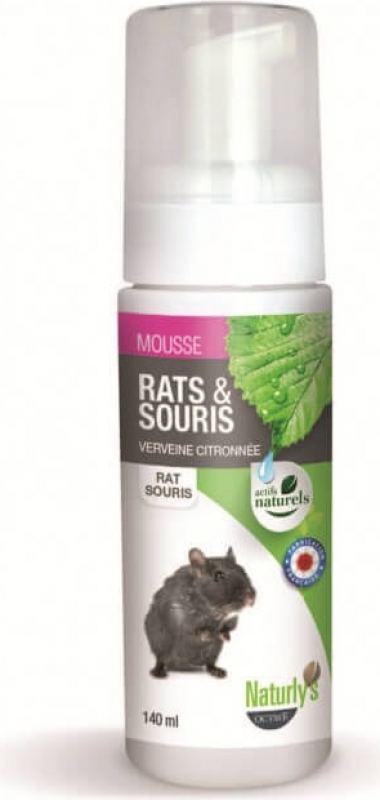 Shampoing sec sans rinçage- Verveine citronnée - Mousse rats & souris