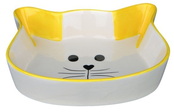 Tigela de cerámica cabeça de gato