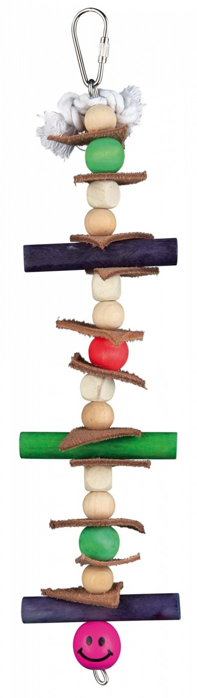Kleurrijk speeltje met verschillende materialen 28 cm