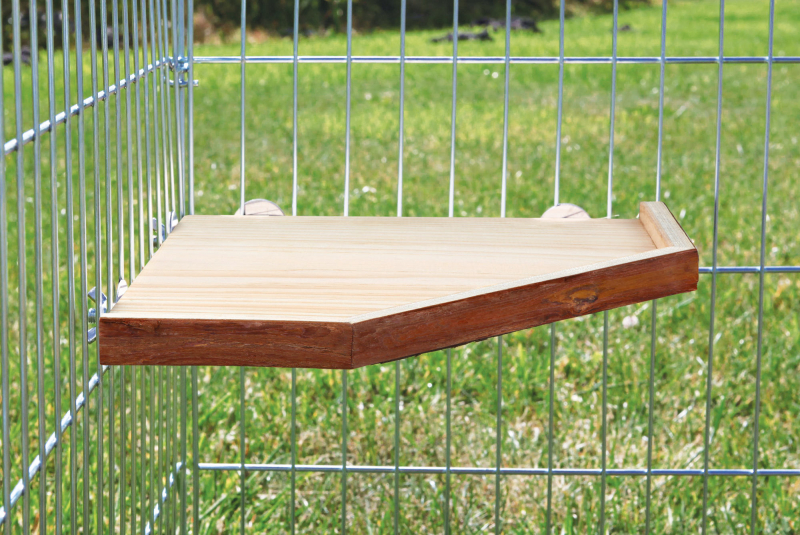Refugio y plataforma de madera para roedores Natural Living