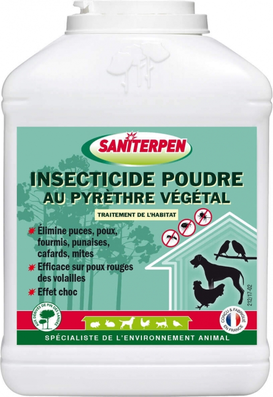 Insecticide en poudre au Pyrèthre Végétal Saniterpen 