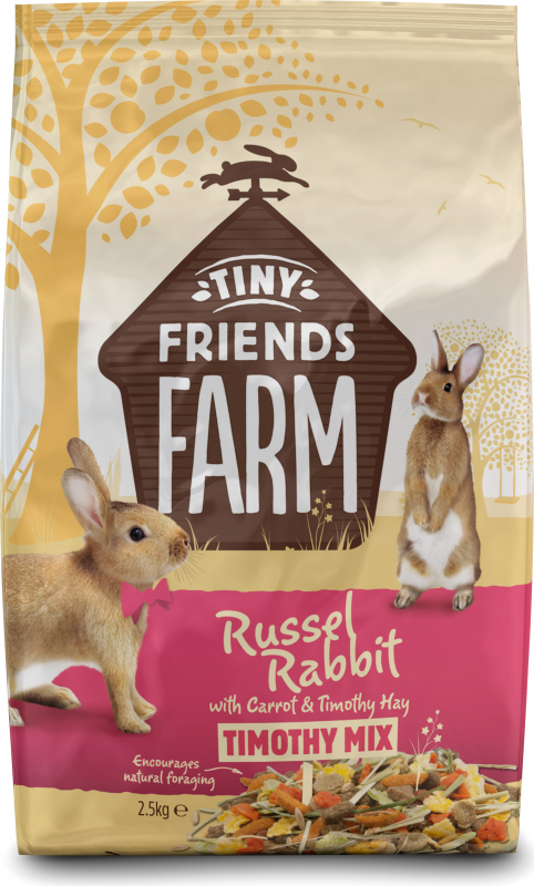 Tiny Friends Farm Russel Rabbit Food Comida para conejos