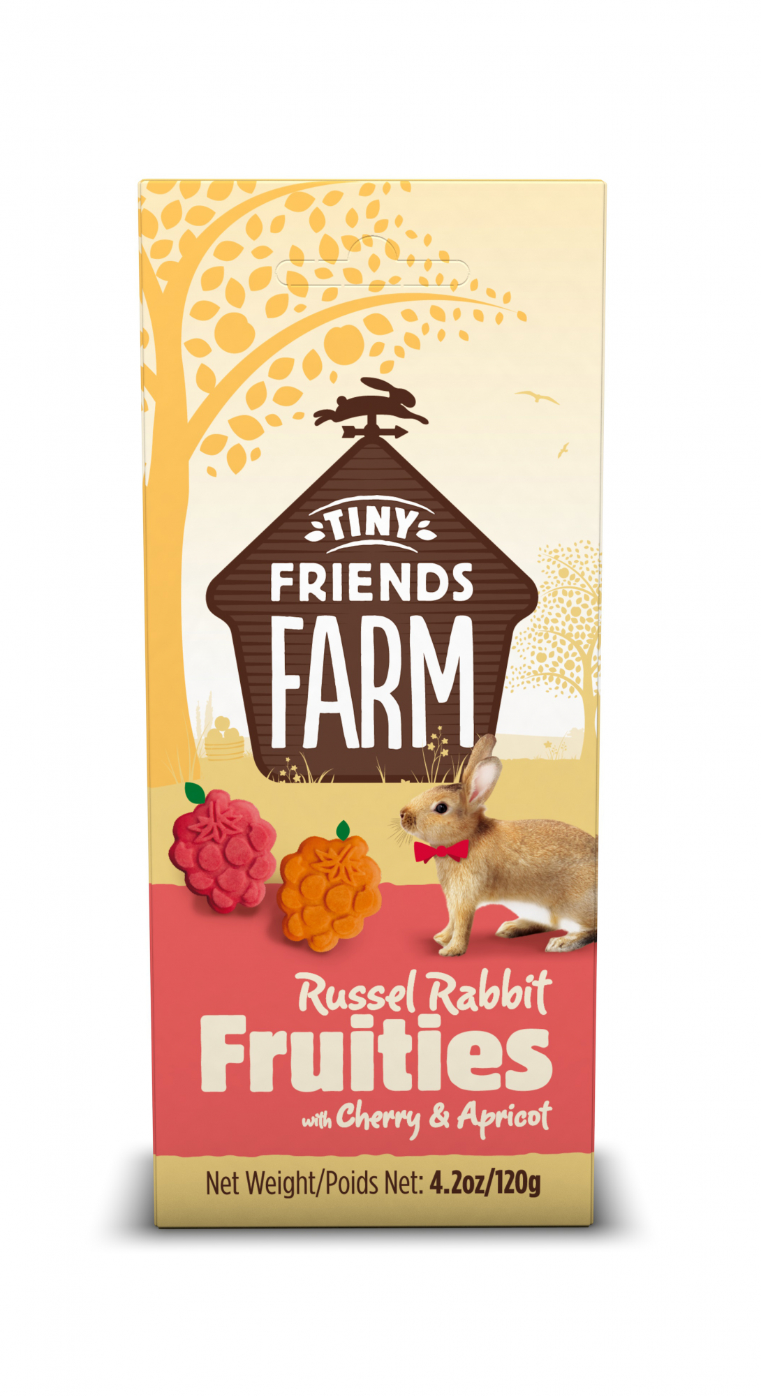 Tiny Friends Farm Russel Rabbit Galletas de cerezas y albaricoques para conejos