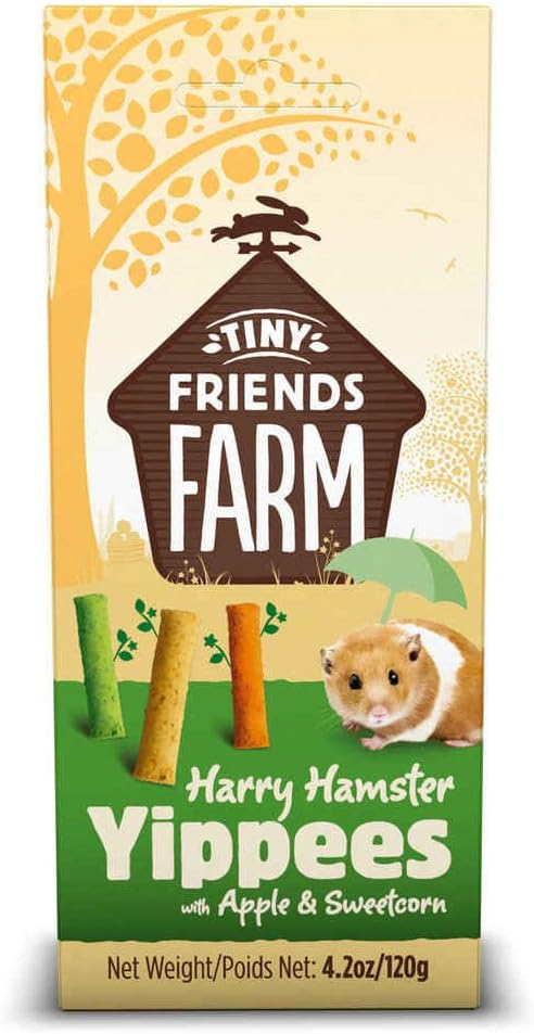 TINY FRIENDS FARM Harry Hamster Yippees Biscoitos Crocantes de Maçã e Milho