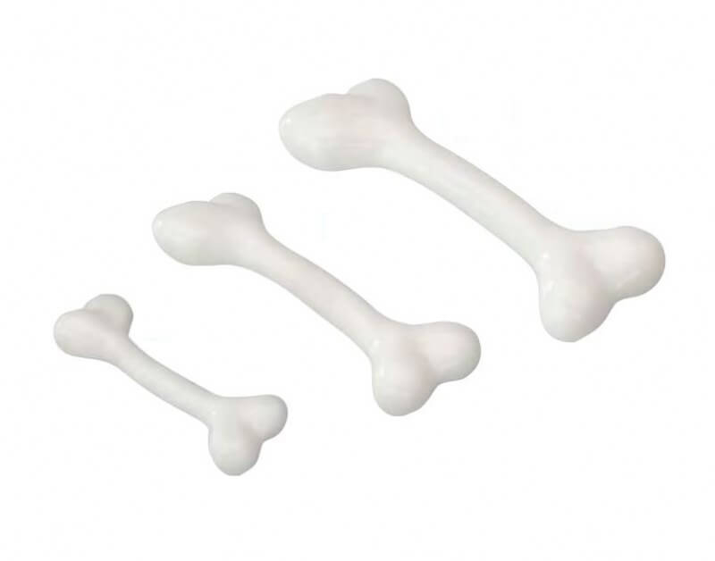 Bones white vanilla - Brinquedo de forma de osso savor baunilha - Vários tamanhos