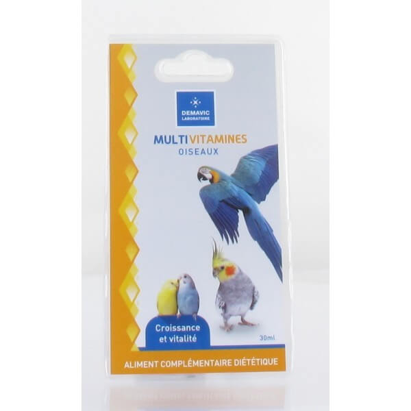 Multi-vitamines oiseaux - 30 ml - Demavic 