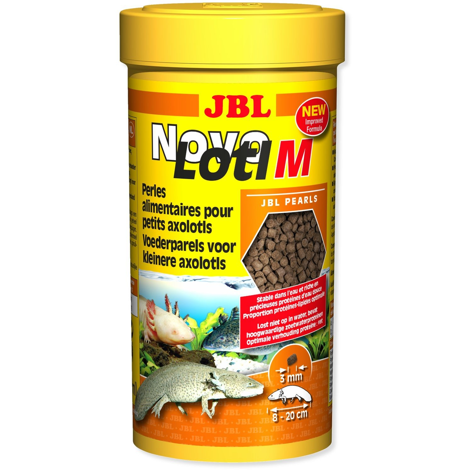JBL NovoLotl perolas alimentárias submersiveis Axolotls