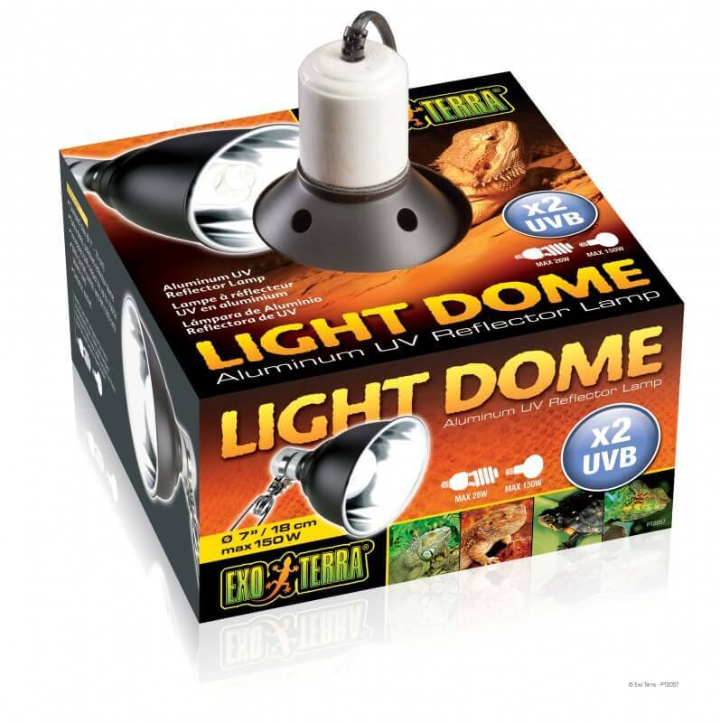 Light dôme / suporte de lâmpada com reflector UV de alumínio