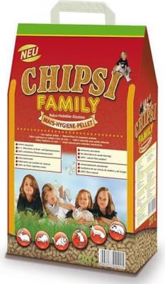 Chipsi Family Lecho higiénico de maíz para animales pequeños