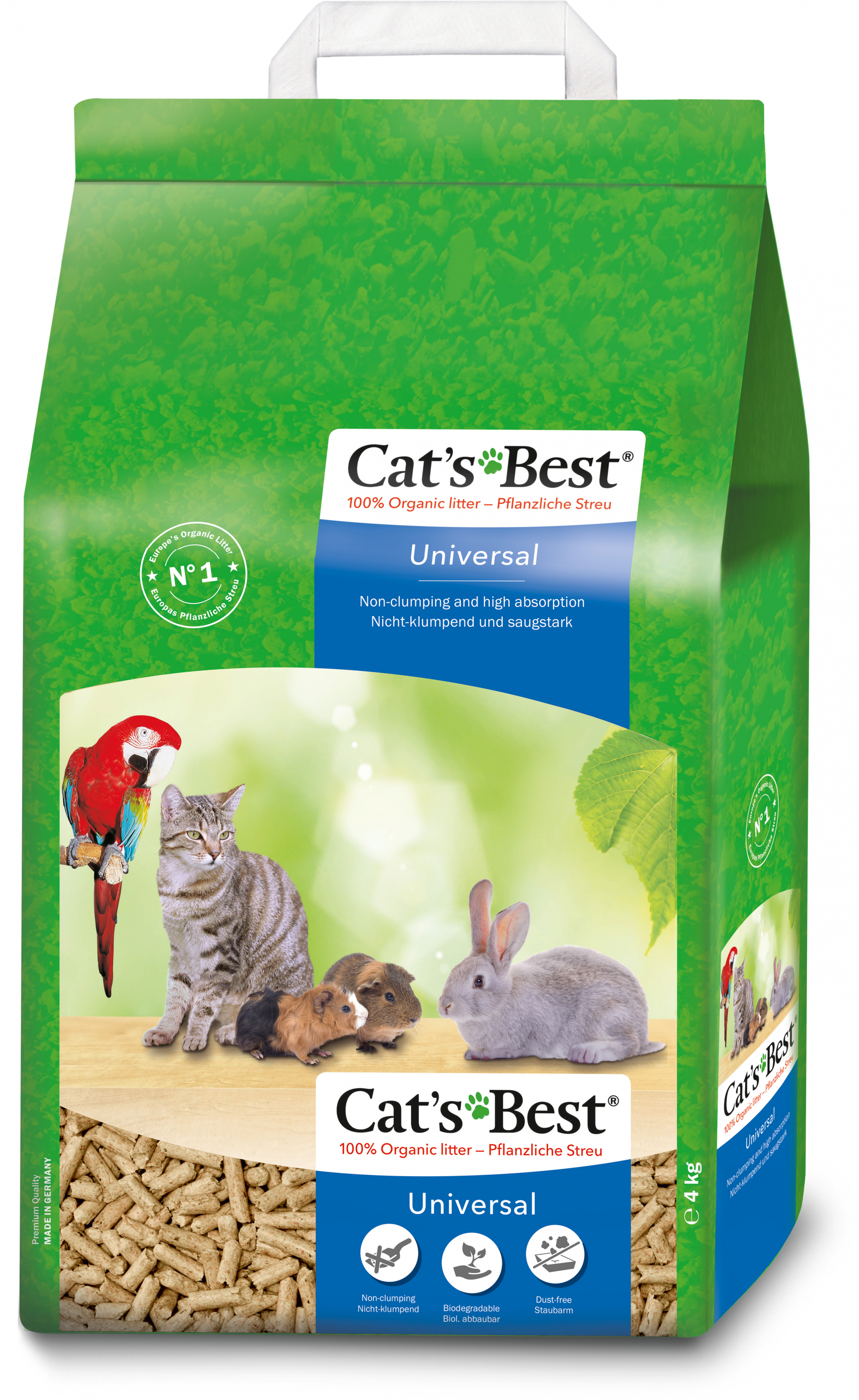 Arena biodegradable en pellets Cat's Best Universal