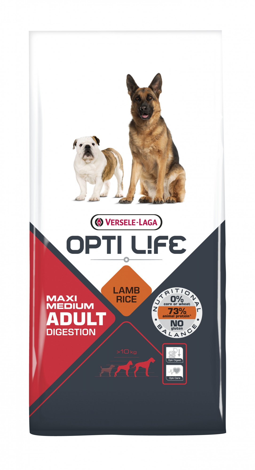 Ração seca para cão sensível OPTI LIFE Adult Digestion Medium & Maxi