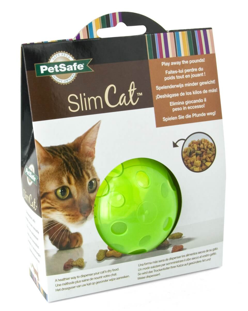Jouet interactif vert pour chat Slimcat 