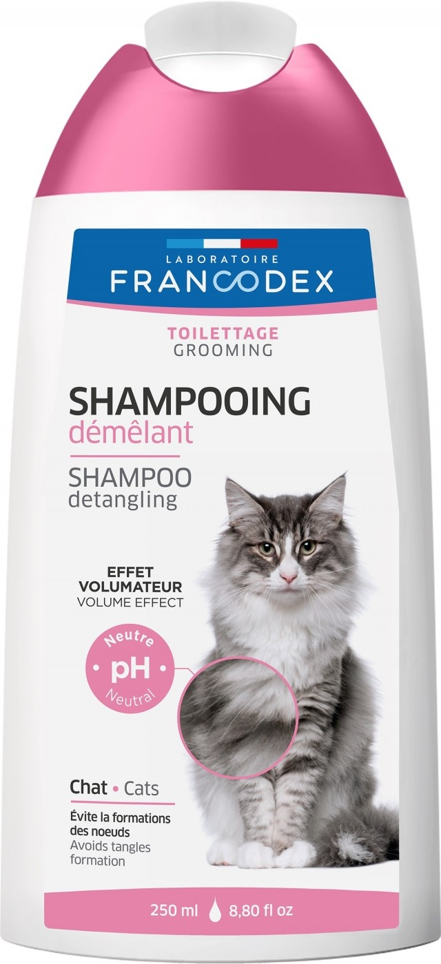 Francodex ontwarrende 2in1 shampoo voor katten, 250ml
