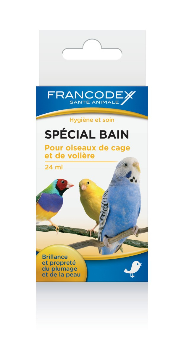 Francodex Speciale Bagnetto 24ml - Brillantezza e purezza del piumaggio e della pelle