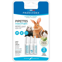 Francodex Pipettes Spot-On Insectifuge Grand Rongeur - Repousse les parasites