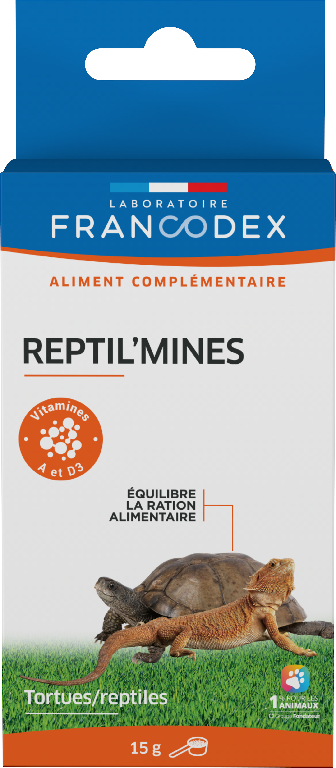 Francodex Tartarughe Vit 15g - Vitamine per rettili e tartarughe