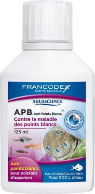 Aquascience A.P.B. Anti-Points Blancs - Anti-points blancs pour poissons d'aquarium (eau douce - eau de mer)