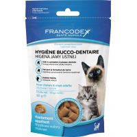 Francodex Friandises - Aliment Complémentaire hygiène Bucco-dentaire pour chat pour chat