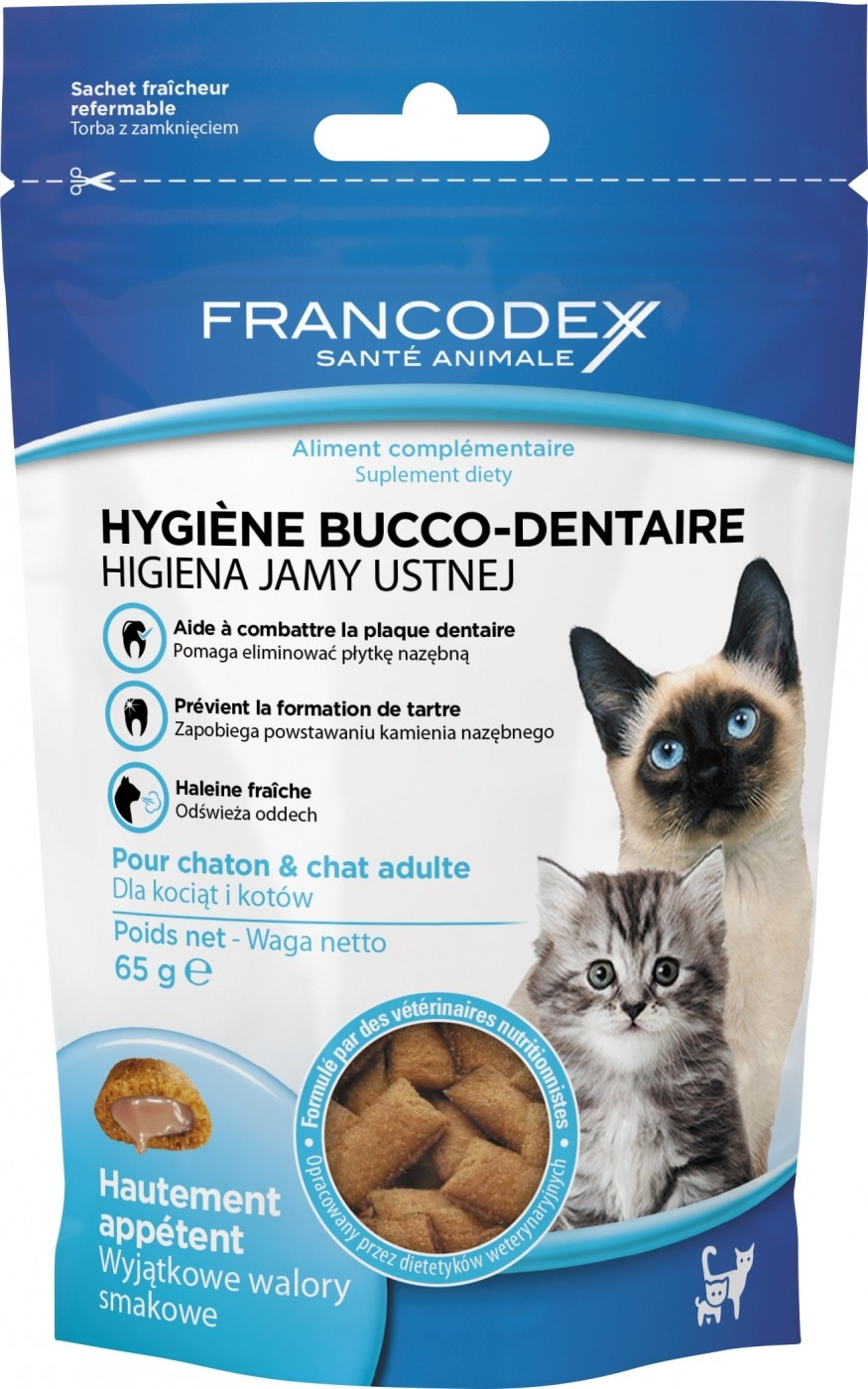 Francodex Snacks higiene bucodental para gatos