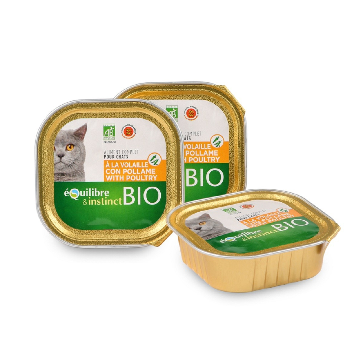 Bio Nassfutter mit Hühnchen und Gemüse für Katzen