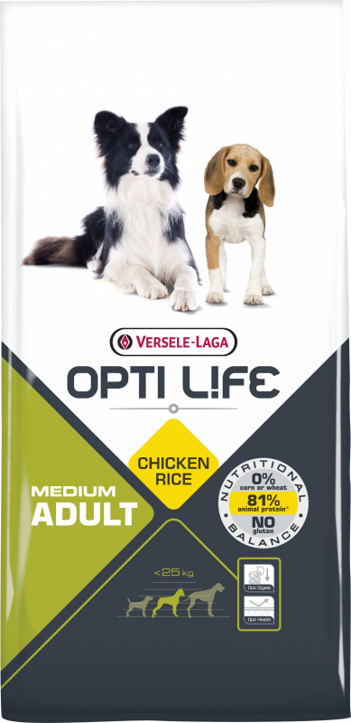 Opti Life Adult Medium au poulet pour chien adulte de taille moyenne