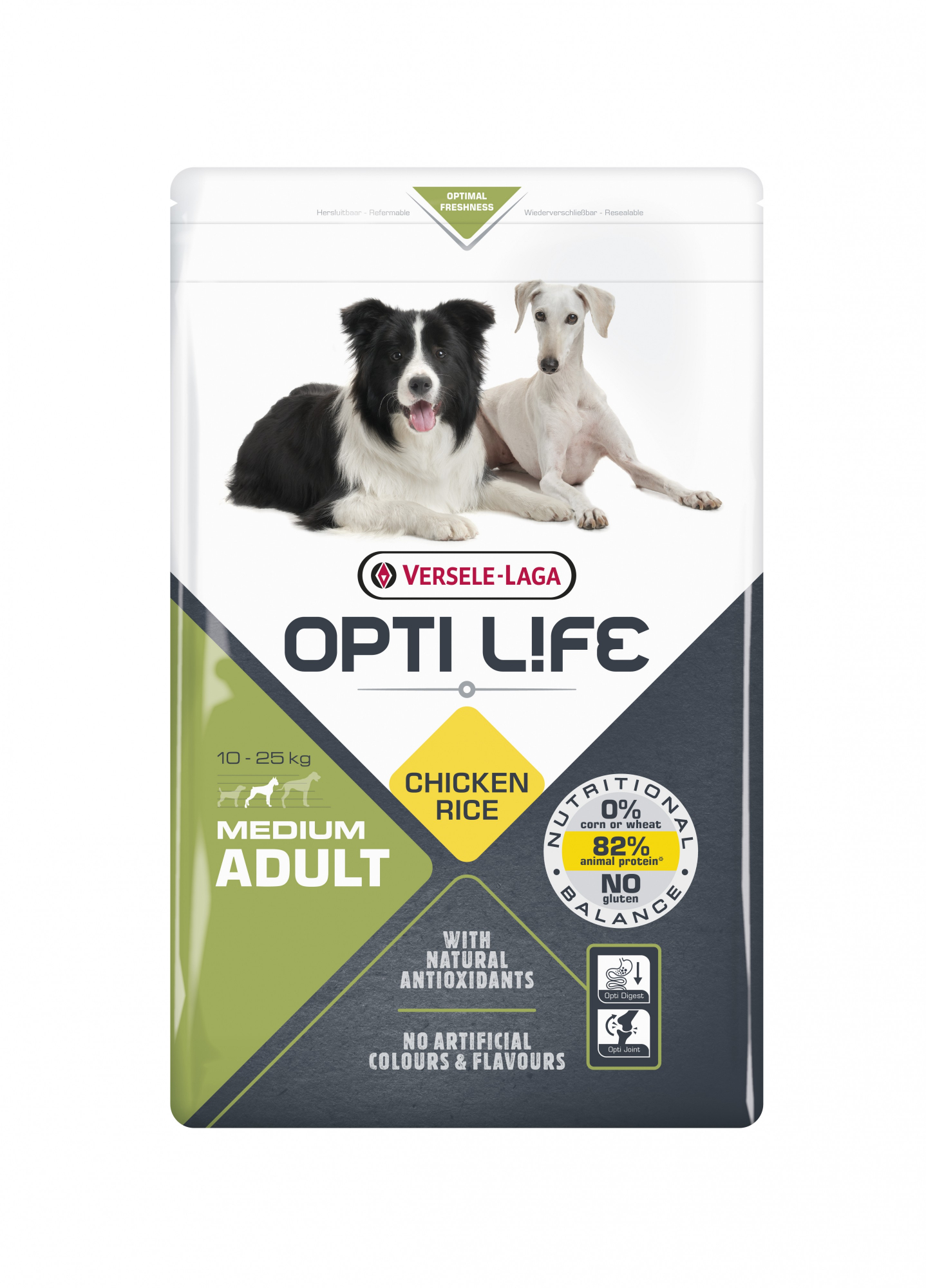 Opti Life Adult Medium mit Huhn für mittelgroße Hunde