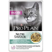 PRO PLAN NutriSavour Delicat Nassfutter mit Fisch in Sauce für Katzen